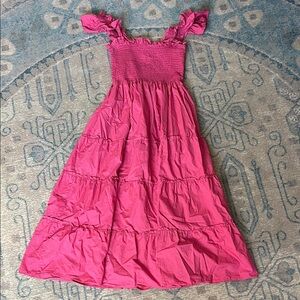 Hill House Fuchsia/Pink Nap Dress Maxi Dress